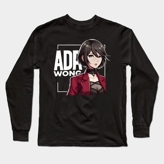 Ada Wong Long Sleeve T-Shirt by Crimson Tee's 